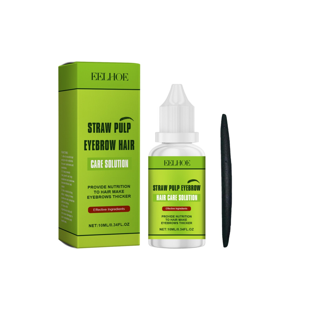 (10ml+accessories) Grass pulp hair care solution Rosemary Polygonum multiflorum essence moisturizing and smooth hair care solution