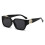 (Black frame 1) Versatile oversized square sunglasses for women with UV protection 1