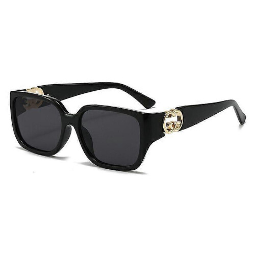 (Black frame 1) Versatile oversized square sunglasses for women with UV protection