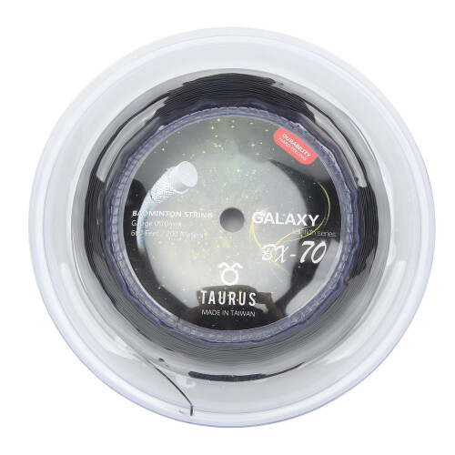 POWERTI BX70 Nylon Badminton String 200m Reel 0.7mm Black 1