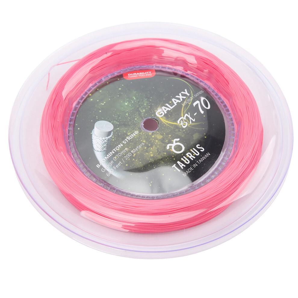 200m BX70 Pink Badminton String Reel 0.7mm High Elastic Nylon-image-OPC-PJJF922-NEW