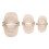 3 Pcs Dumpling Maker Mould Set, Wheat Straw, Small 2.76in & Large 4.33in 2
