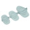 Eco-Friendly Wheat Straw Dumpling Maker Set of 3 Blue Press Molds 15