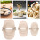3 Pcs Dumpling Maker Mould Set, Wheat Straw, Small 2.76in & Large 4.33in 14
