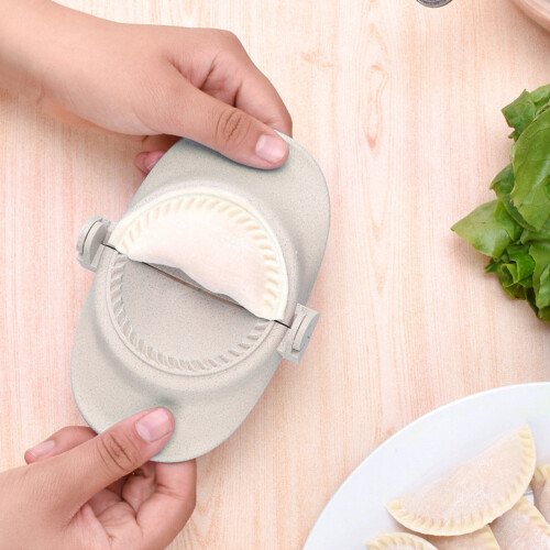 3 Pcs Dumpling Maker Mould Set, Wheat Straw, Small 2.76in & Large 4.33in 2