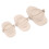 3 Pcs Dumpling Maker Mould Set, Wheat Straw, Small 2.76in & Large 4.33in 10
