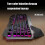 (Black) K680 RGB Rechargeable Gaming Wireless Keyboard and Mouse Set 5