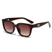 (Tea frame) 2025 Latest European and American Fashion Small Frame Cat Eye Sunglasses