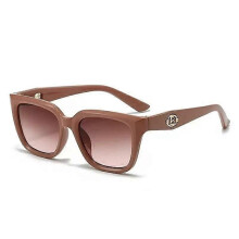 (Sand tea frame) 2025 Latest European and American Fashion Small Frame Cat Eye Sunglasses