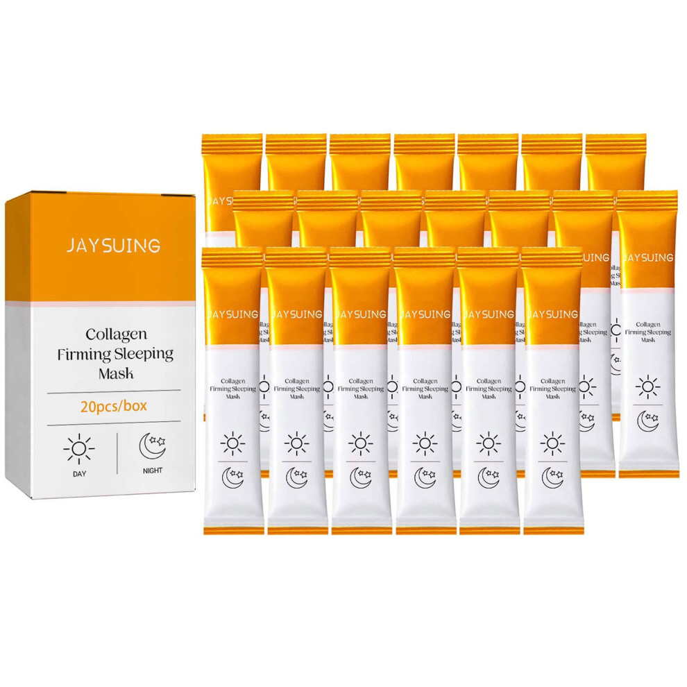(20pcs/box) Collagen moisturizing mask, moisturizing, smooth and smooth facial skin, apply mask