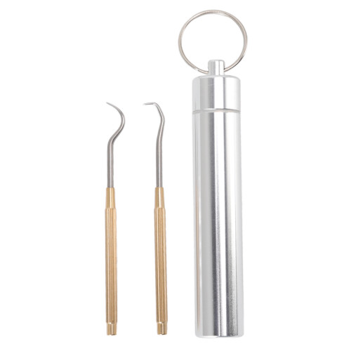Zahnstocher Taschenformat Edelstahl & Messing, 29 g 1