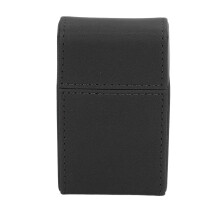 PU-Leder Zigarettenbox 20 Stück 10x3x6 cm Schwarz