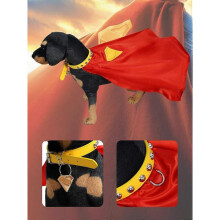 (M) Halloween Cosplay Superman Pet Dog Cape Dog Apparel