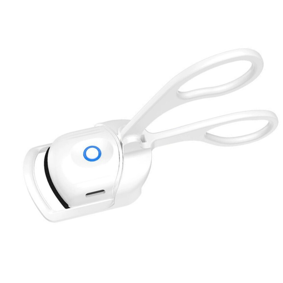White Quick Heat Lash Curler With Dual Temp And Usb Charging Port