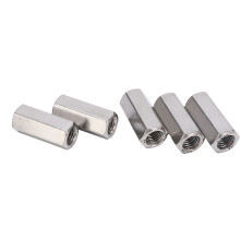 5Pcs M12 Stainless Steel Hex Coupling Nut 19mm Anti-Corrosion Silver