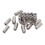 304 SS Rust-Proof M5 Hex Coupling Nuts 20Pcs Threaded Silver Set 15