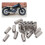 304 SS Rust-Proof M5 Hex Coupling Nuts 20Pcs Threaded Silver Set 16