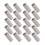 304 SS Rust-Proof M5 Hex Coupling Nuts 20Pcs Threaded Silver Set 4
