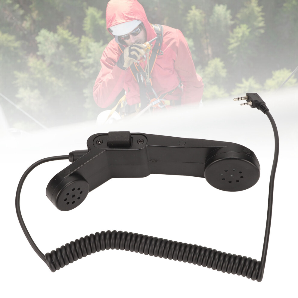 Handheld Military Radio Microphone With Ptt, 1.5M Cable Black 9301339524801