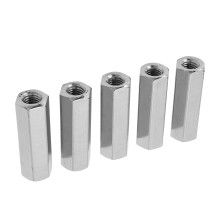 5 Pcs M10x1.5 Stainless Steel Hex Coupling Nut L55mm for Bolts & Studs