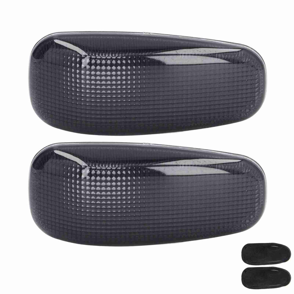 2Pcs Side Turn Signal Lens With Gaskets Light 9121376377174