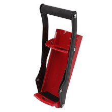 Heavy Duty Wall Mounted Can Crusher for Recycling Aluminum & Plastic Bottles, Red