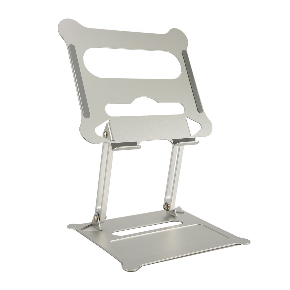Aluminum Foldable Laptop Stand With Strong Load Bearing Capacity Silver 7601339526280
