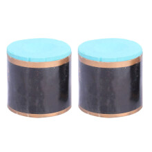 2pcs No Slip Cue Tip Chalk Billiard Pool Cue Dry