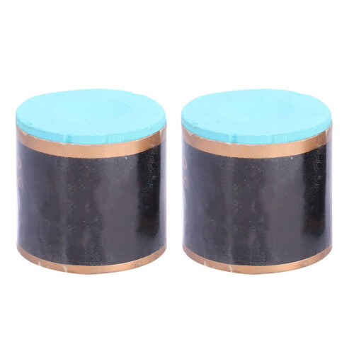 2pcs No Slip Cue Tip Chalk Billiard Pool Cue Dry