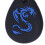 2 Stück Silikon-Beißkette - 6  4,8 cm Blauer Drache 7