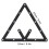6Pcs/Set Billiard Rack Black Triangle Ball Holder 12