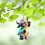 (6) HD Christmas Tree Milk Cow Ornament Vivid Popular Compact Decroation for Tree 3