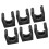 6pcs Plastic Billiards Pool Single Holder Mini Rod 2