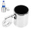 Motorcycle Handlebar Cup Holder Chrome Adjustable 10