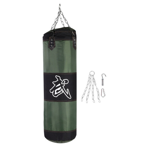 Empty Training Boxing Hook Kick Sandbag Fight
