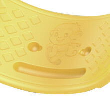Kids Plastic Balance Seesaw Board with Elastic Ball, Yellow, 50x23.5cm