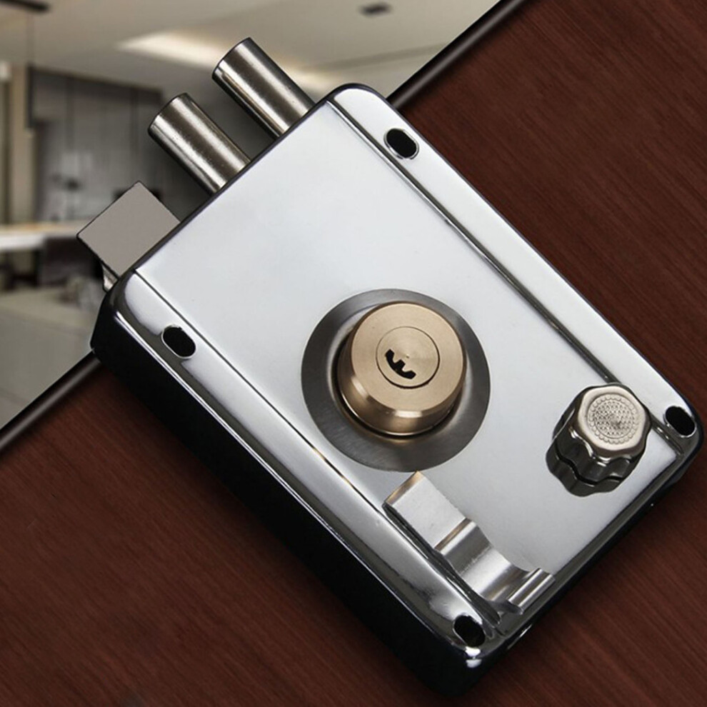 Stainless Steel Gate Lock With Copper Core & 5 Keys Â Anti-Theft Design 7891339534143