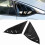 2Pcs/Set Car Rear Side Window Louver Blinds Glossy 12