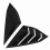2Pcs/Set Car Rear Side Window Louver Blinds Glossy 8