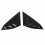 2Pcs/Set Car Rear Side Window Louver Blinds Glossy 5