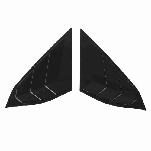 2Pcs/Set Car Rear Side Window Louver Blinds Glossy