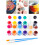Acrylfarben-Set 12 Farben 2 Pinsel 1722,3 cm 14