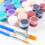 Acrylfarben-Set 12 Farben 2 Pinsel 1722,3 cm 6