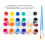 Acrylfarben-Set 12 Farben 2 Pinsel 1722,3 cm 5