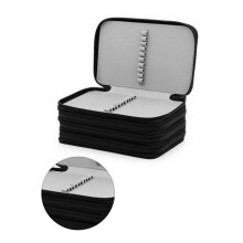 Large 72 Pencil Holder with 4 Layers for Art Students Black