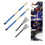 Schlagzeugbürsten-Set, silbernes Metall, 32 cm, Samtbeutel 13