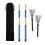 Schlagzeugbürsten-Set, silbernes Metall, 32 cm, Samtbeutel 2