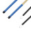 Schlagzeugbürsten-Set, silbernes Metall, 32 cm, Samtbeutel 12