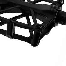 Aluminum Alloy Mountain Bike Pedals 12x9.5cm Hollow Light Black