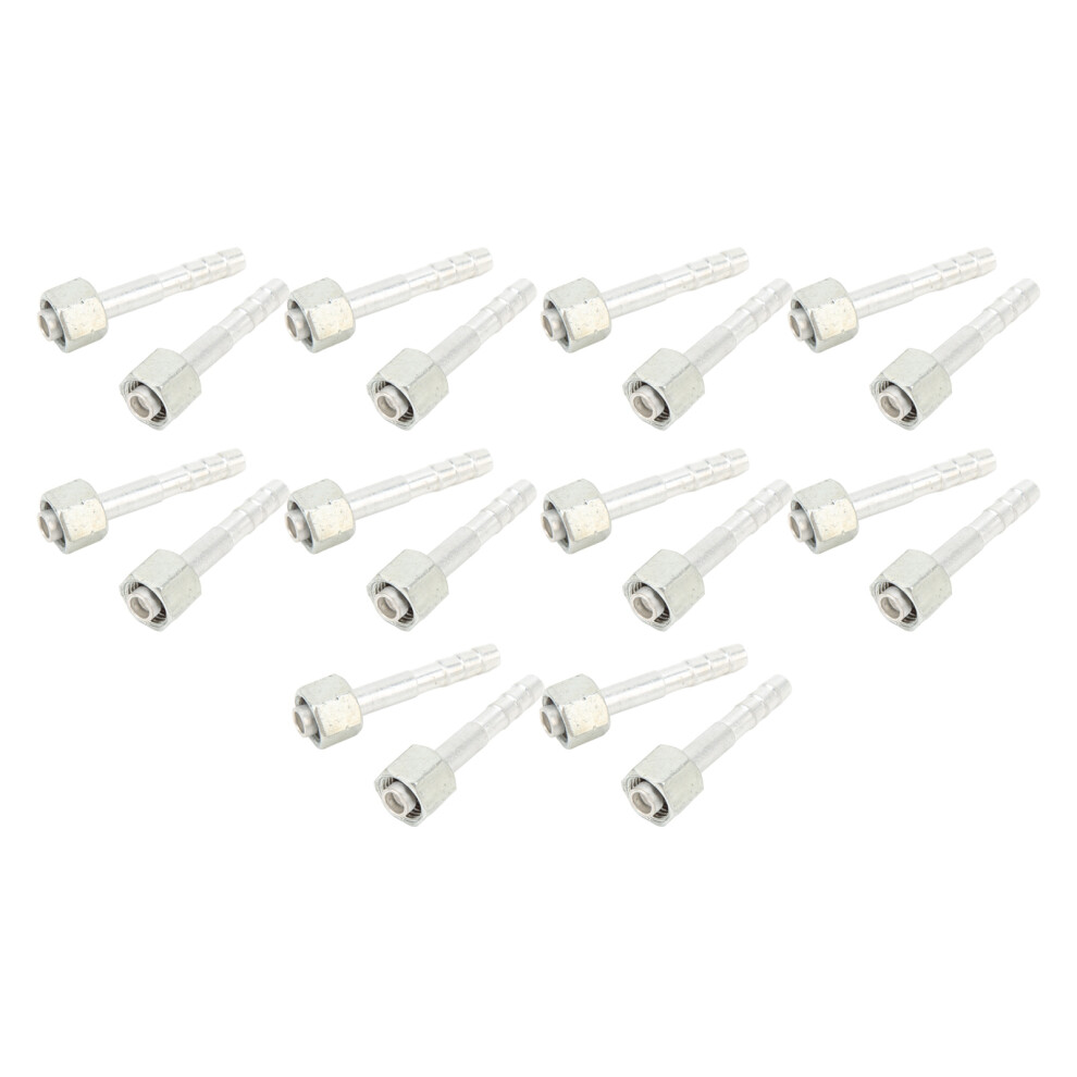 20 Pcs 3/8In Barb Elbow Fitting Nut Air Conditioner Pipe Connector Adapter 7671339541606